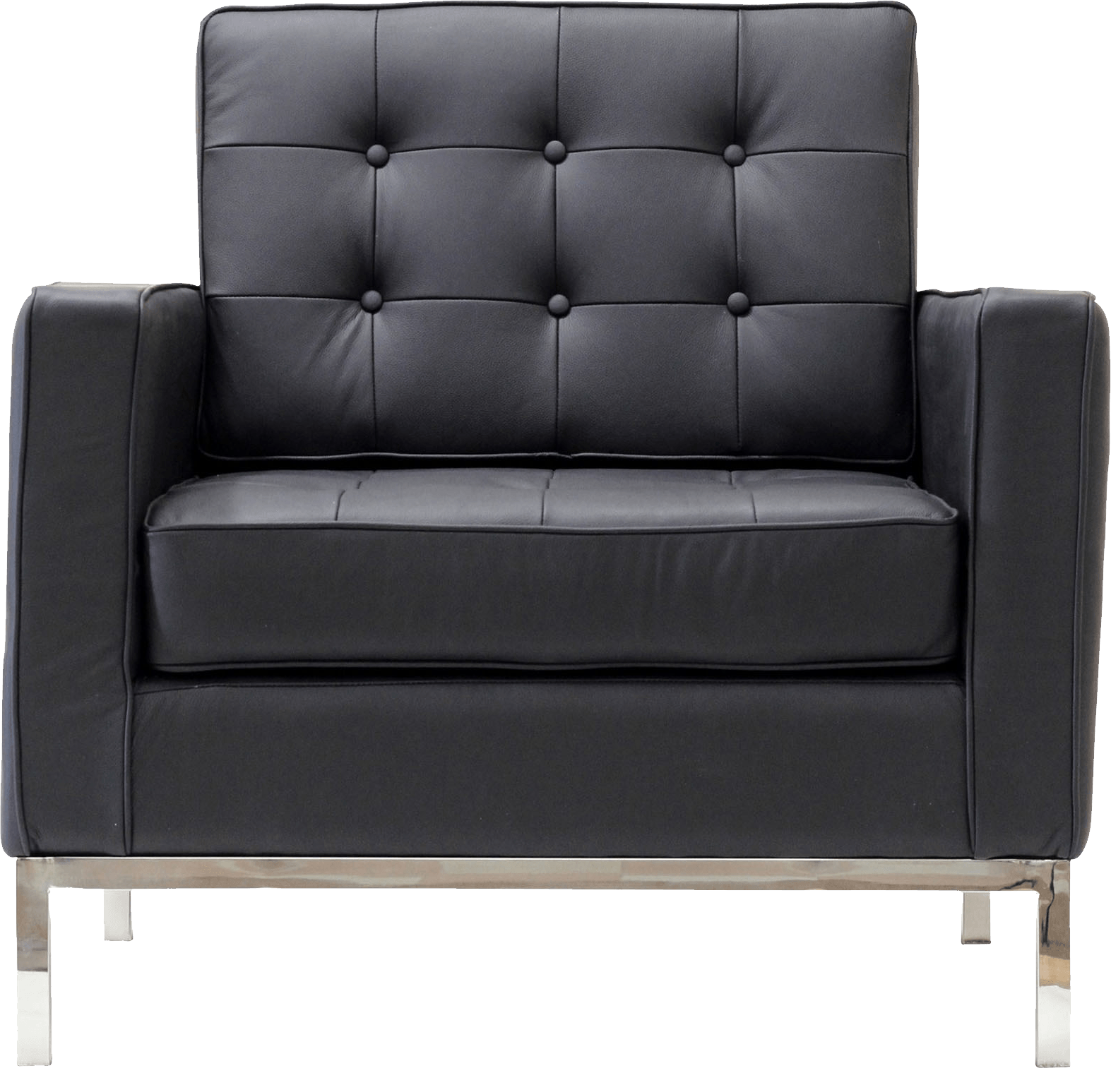 Black leather armchair Eames Lounge Chair Table Couch Bubble Miami Event Furnishing Rentals Black Ar