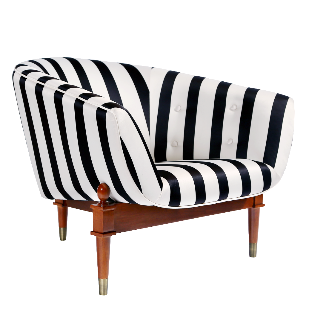 Couch Furniture Club chair Bar stool Black and white striped sofa angle black Hair black White Trans
