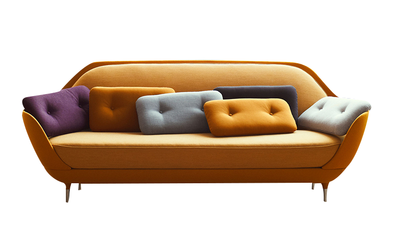 Couch Furniture Fritz Hansen Chair Dining room Yellow European comfortable sofa material angle sofa