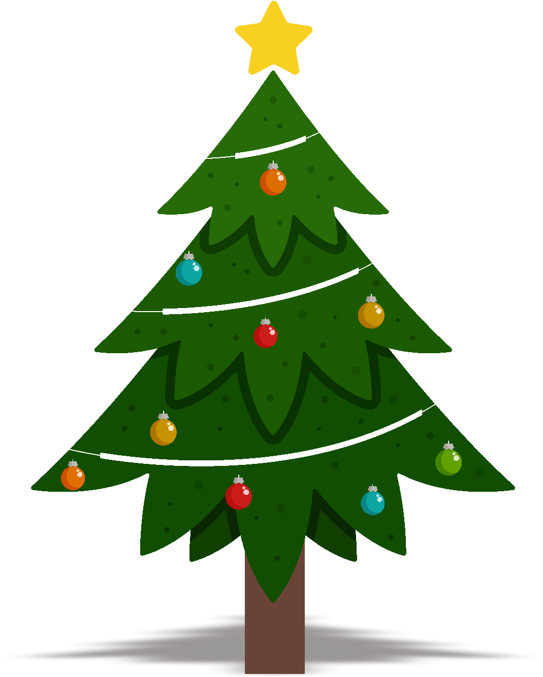 Christmas Tree Design Element Vector Png And Image Transparent PNG | Pngstation