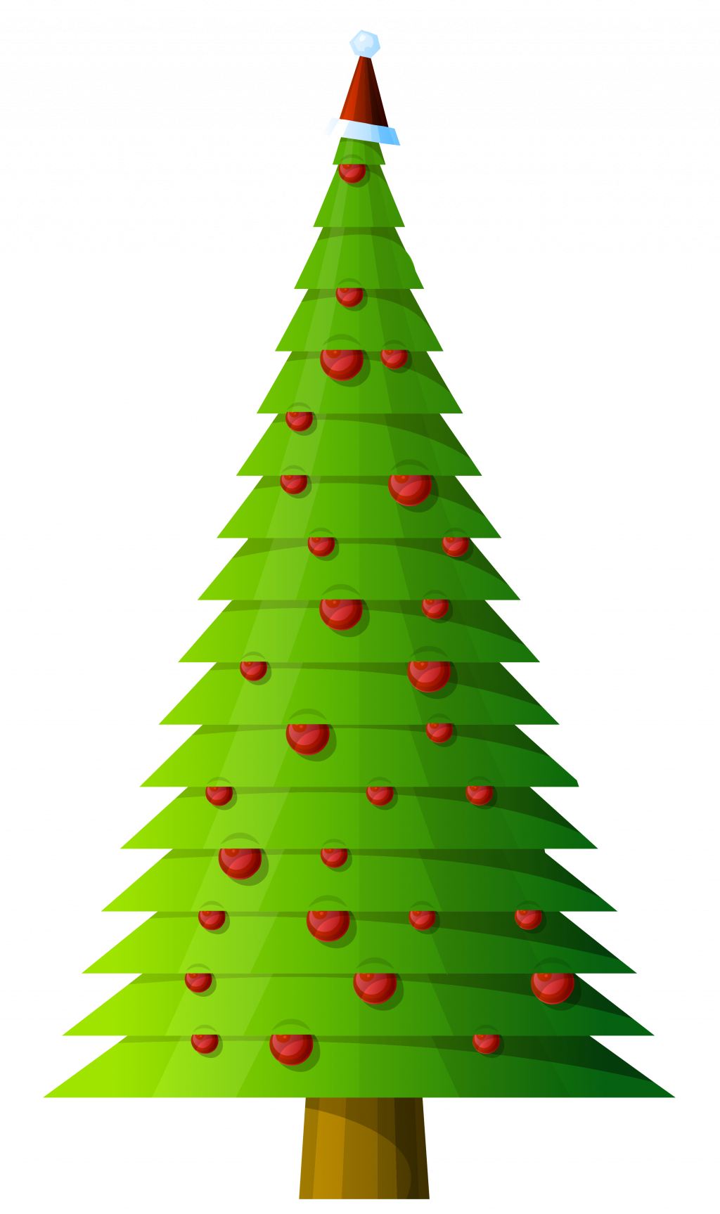 Contemporary Christmas Tree  .png Transparent PNG | Pngstation