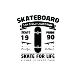 Skateboard T-shirt Design png