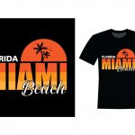 Florida Miami Beach T-shirt Design