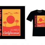 Summer California T-shirt Design