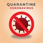 Quarantine Corona virus Background Free vector design