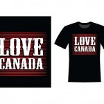 Love Canada T-shirt Design
