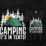 Camping Vector T-shirt Design