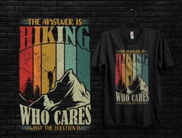 Hiking T-shirt Design