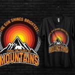 Mountains T-shirt Design