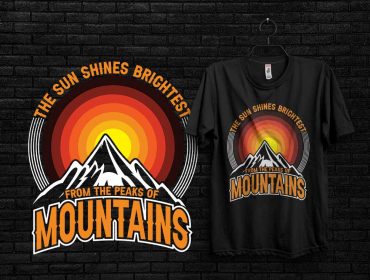 Mountains T-shirt Design