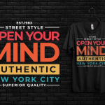 Open your mind T-shirt Design