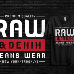 Raw & Denim T-shirt Design
