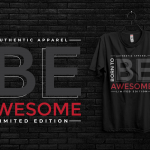 Born To Be Awesome T-shirt Design
