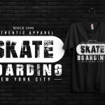 Skate Boarding T-shirt Design