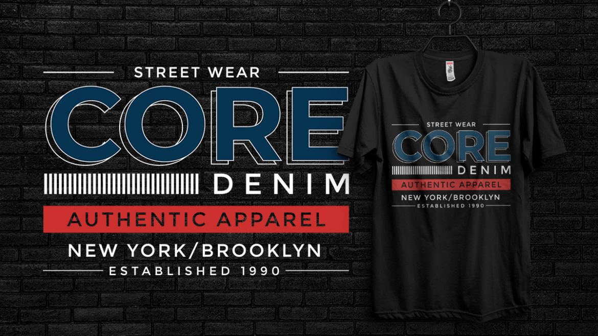 Core Denim T-shirt Design