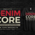 Denim Core T-shirt Design