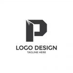 P Paper Style  Logo Design