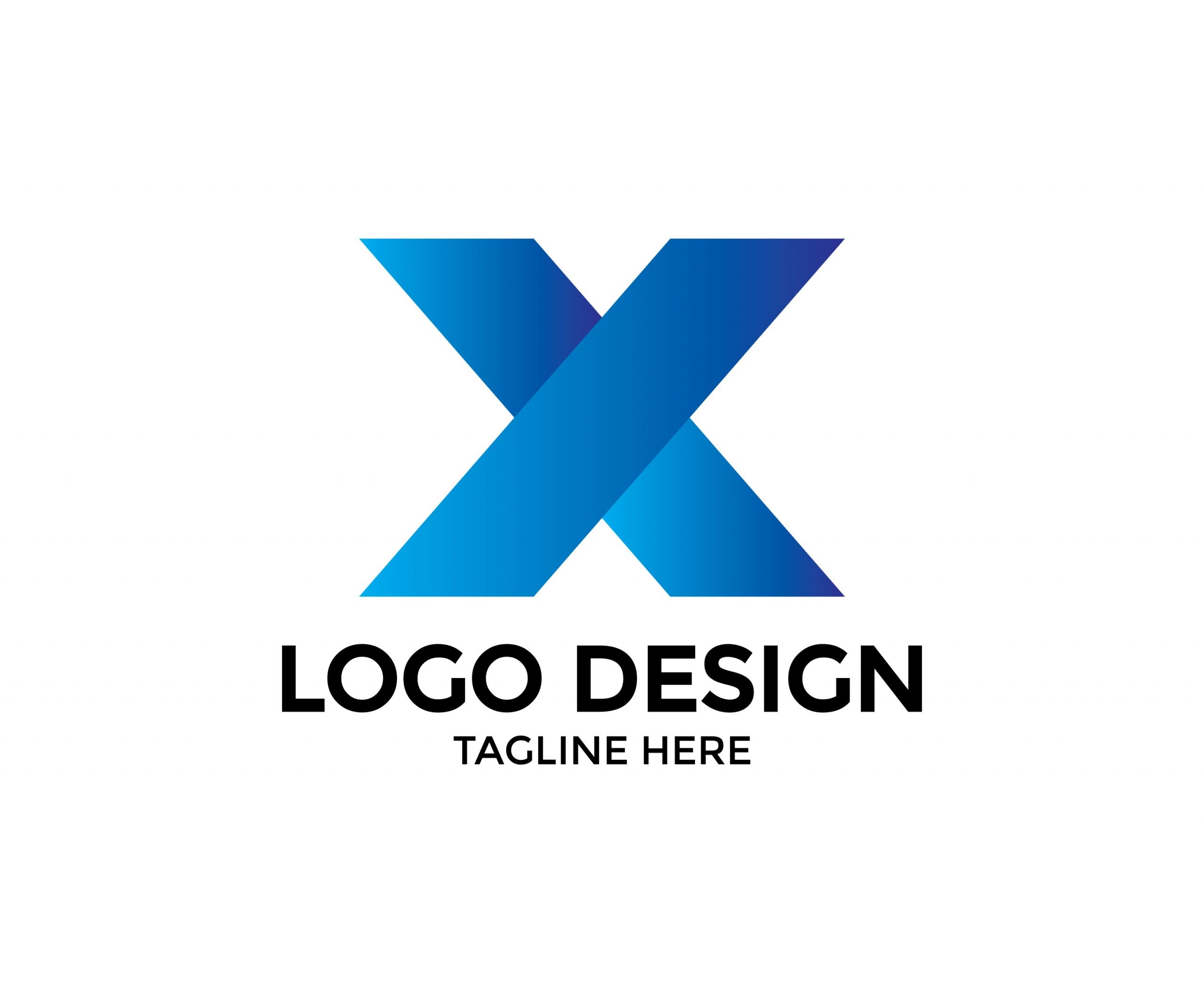 X Letter Vector Logo Design Pngstation Free Graphic Resources