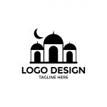 Islamic icon vector logo design