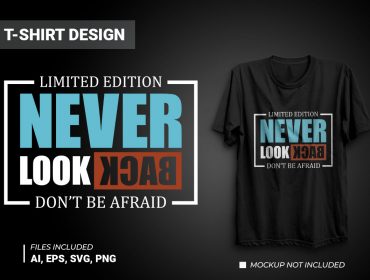 Never Look Back T-shirt Design
