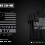 Veterans Day T-shirt Design Vector