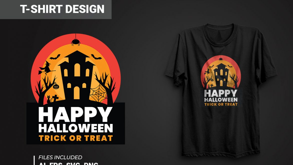 Happy Halloween Vector T-shirt Design