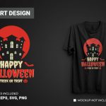 Halloween vector print t-shirt