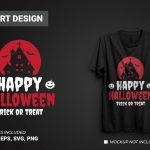 Halloween print ready t-shirt design
