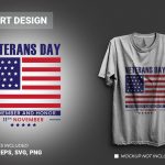 Veterans Day White T-shirt Design