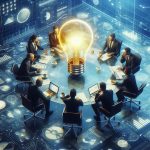 Business people discussing an interesting idea (Ai Created)